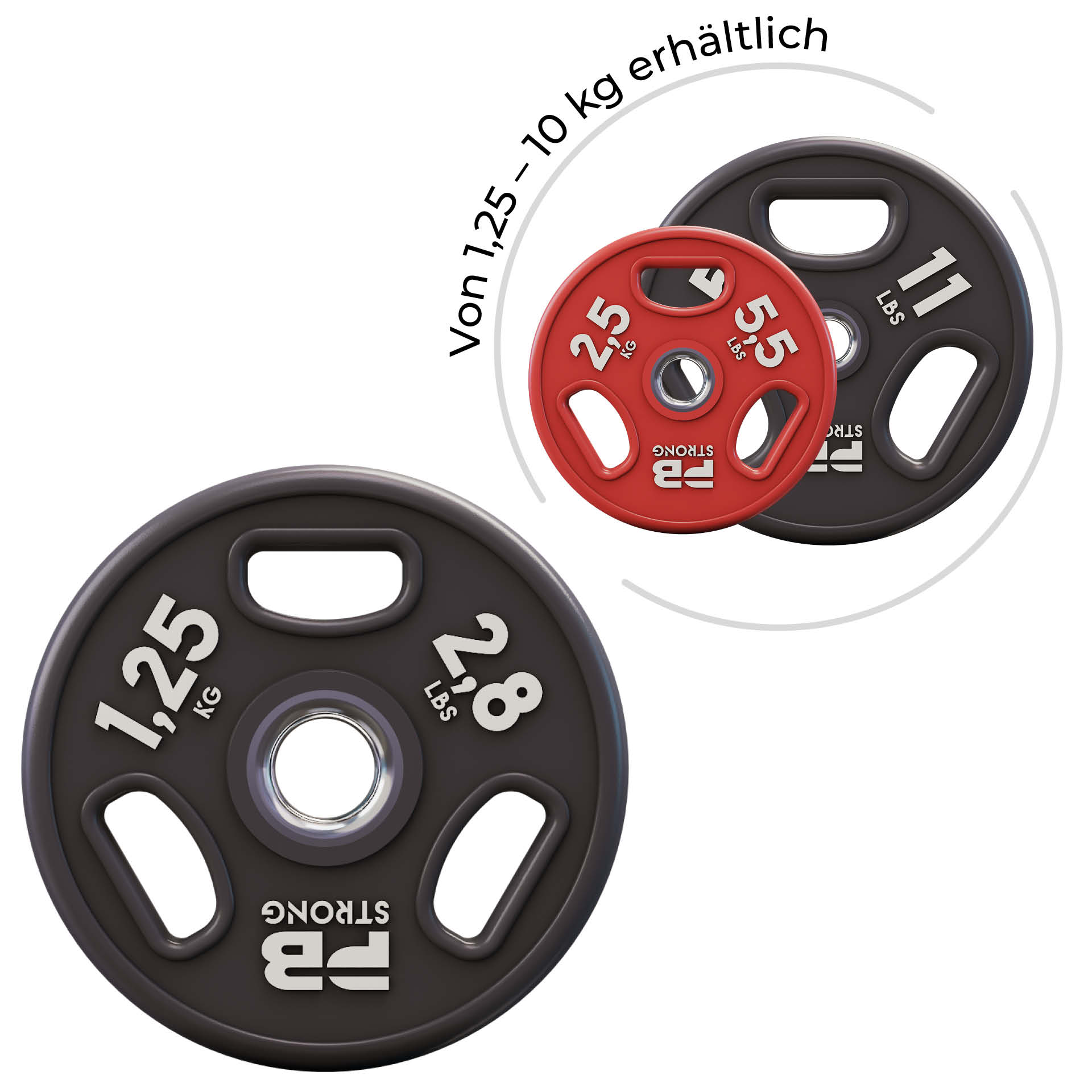 Disque d'haltère PB Strong en uréthane 1,25 kg 2,8 lb (pièce)