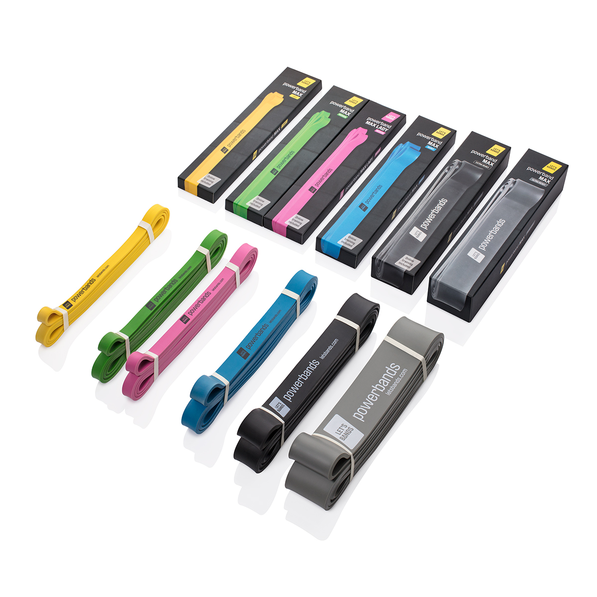 Bande élastique Let's Bands « powerband » Max Noir (extra forte)