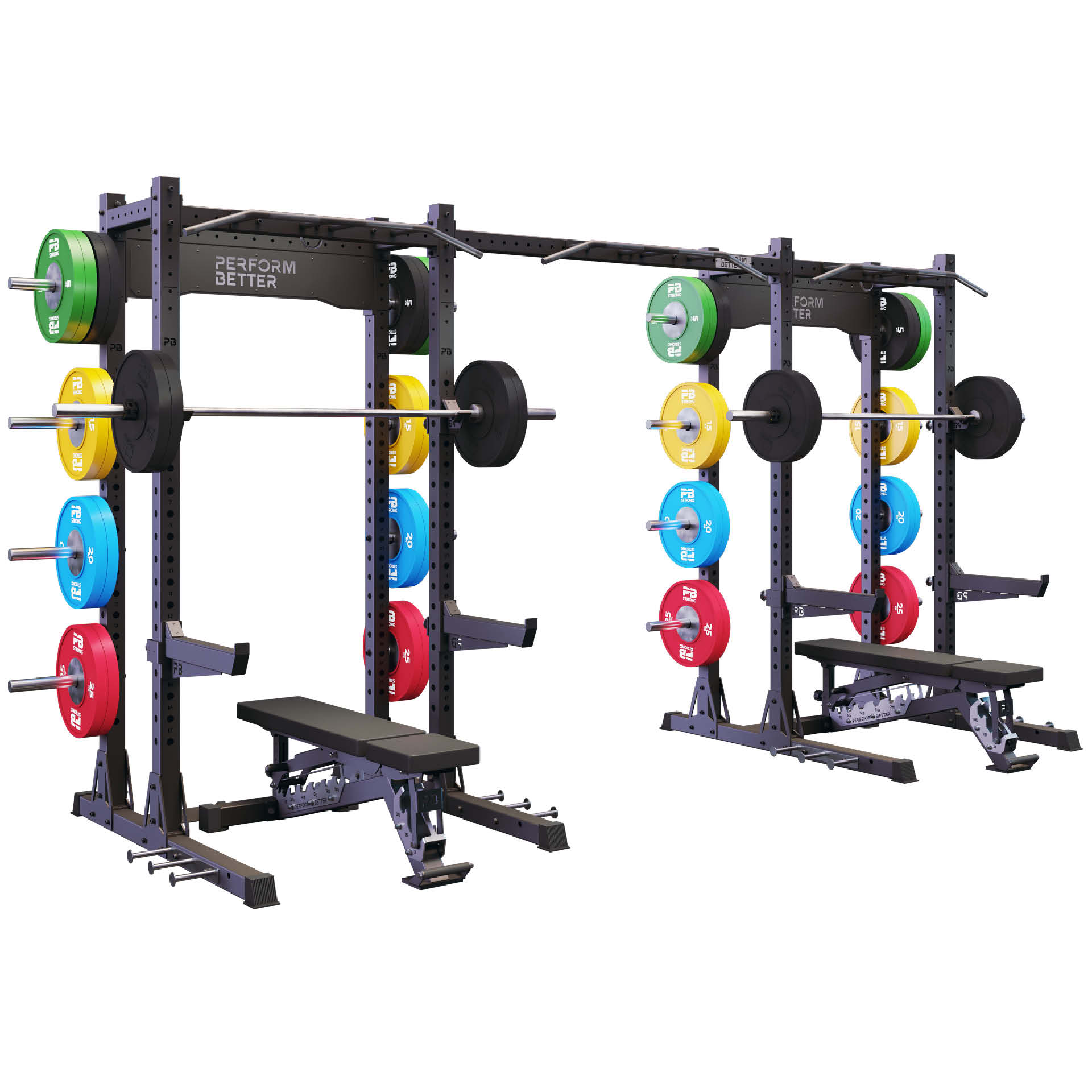 Barre de traction Perform Better Half Rack Connector 1,8 m (accessoire)