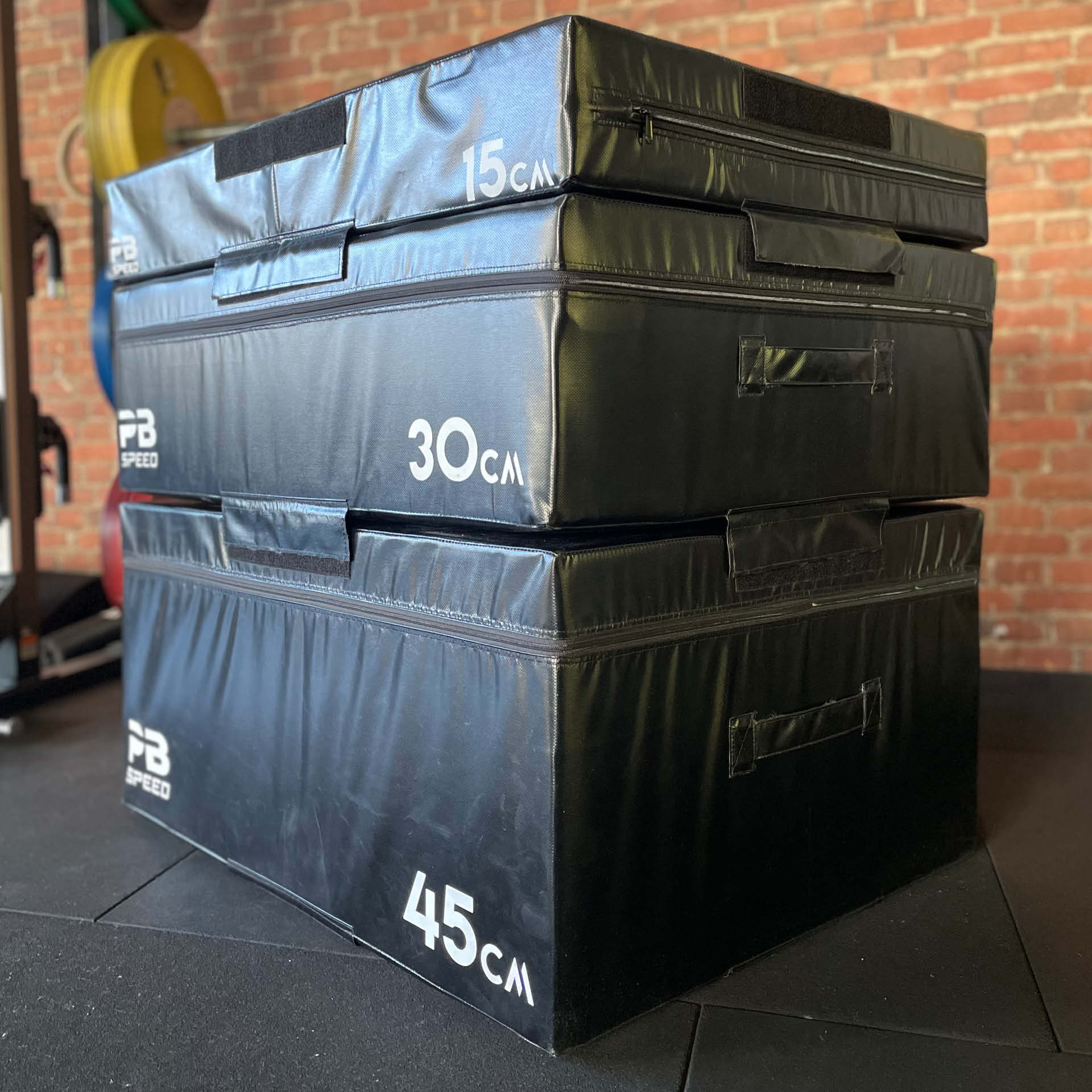 PB Speed Soft Plyo Box noir - 15, 30 et 45 cm (lot)
