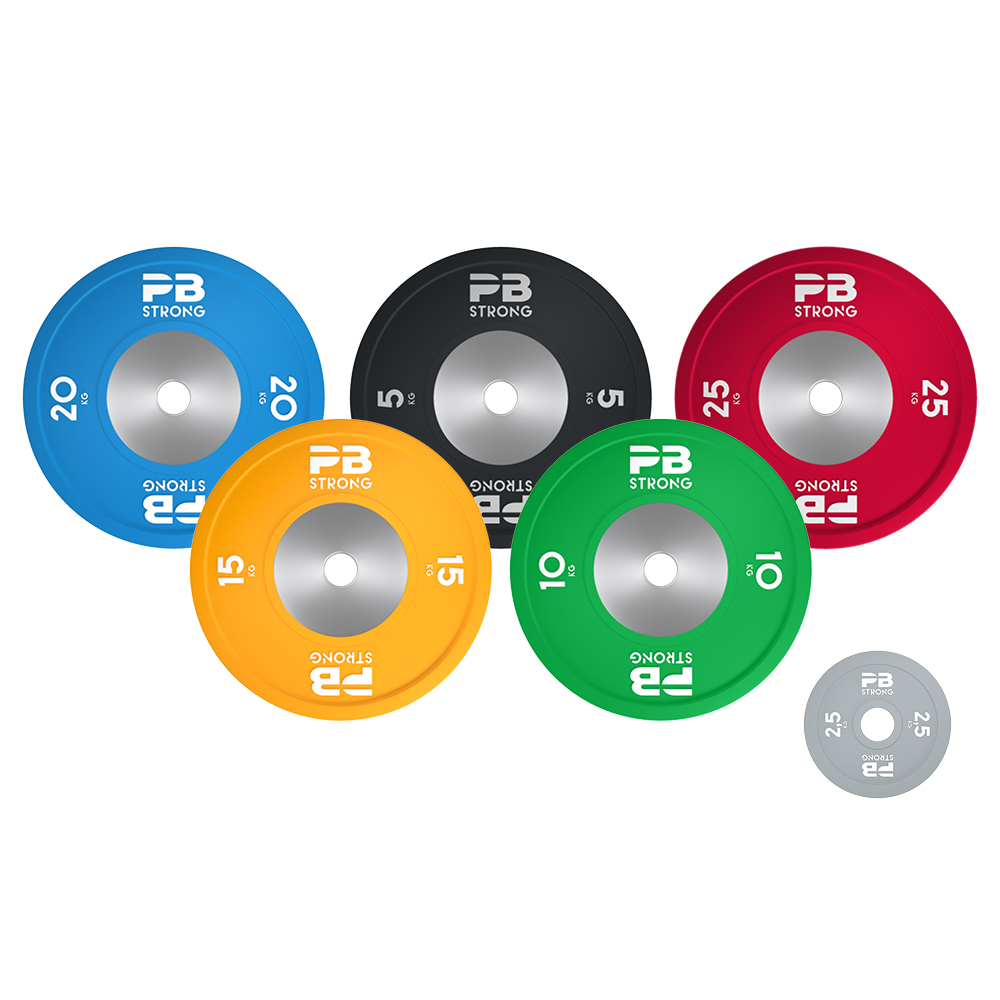 Disque d'haltère de compétition PB Strong (à l'unité) gris 2,5 kg