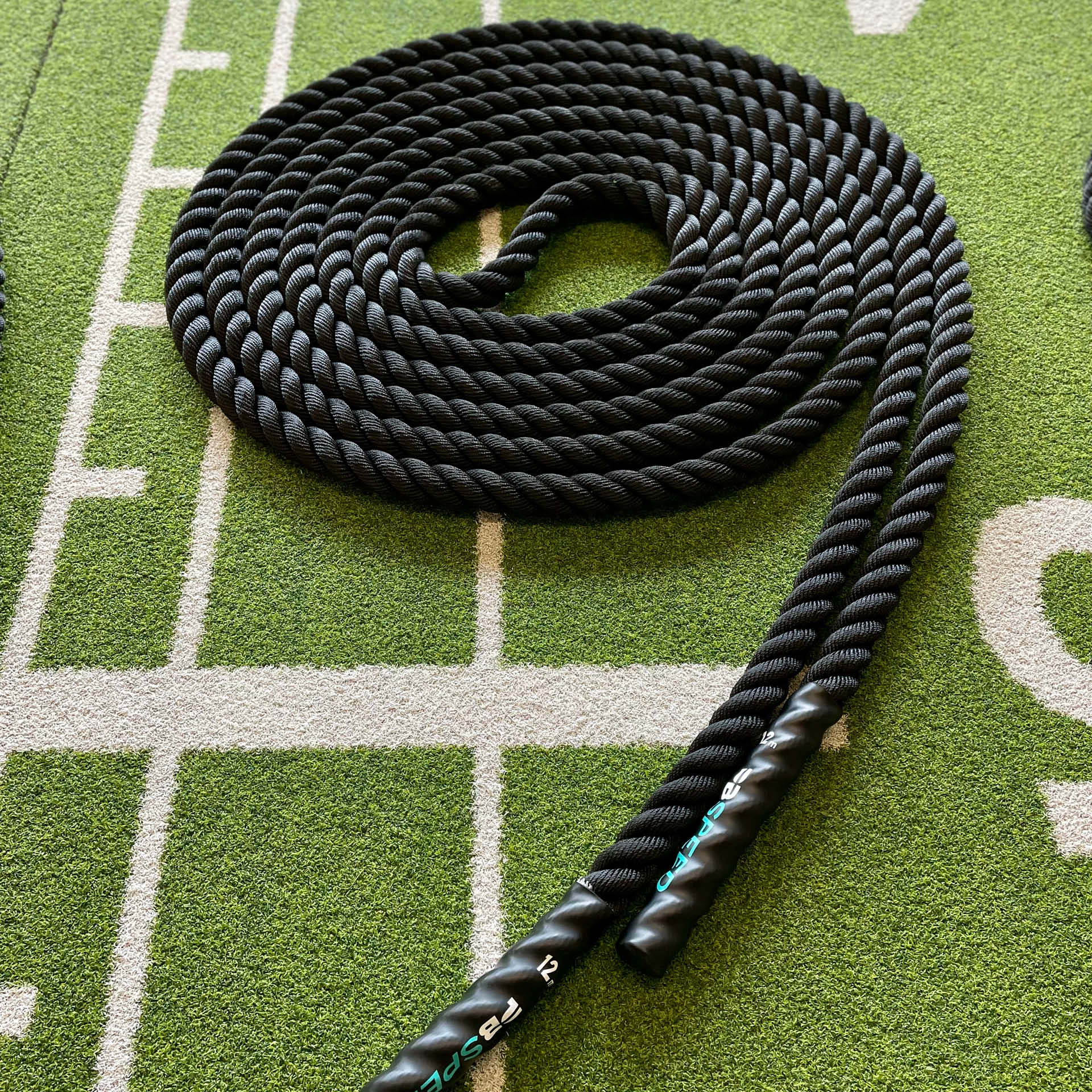 Corde d'entraînement PB Speed Training Rope Battle Rope 12 m x 38 mm, noire