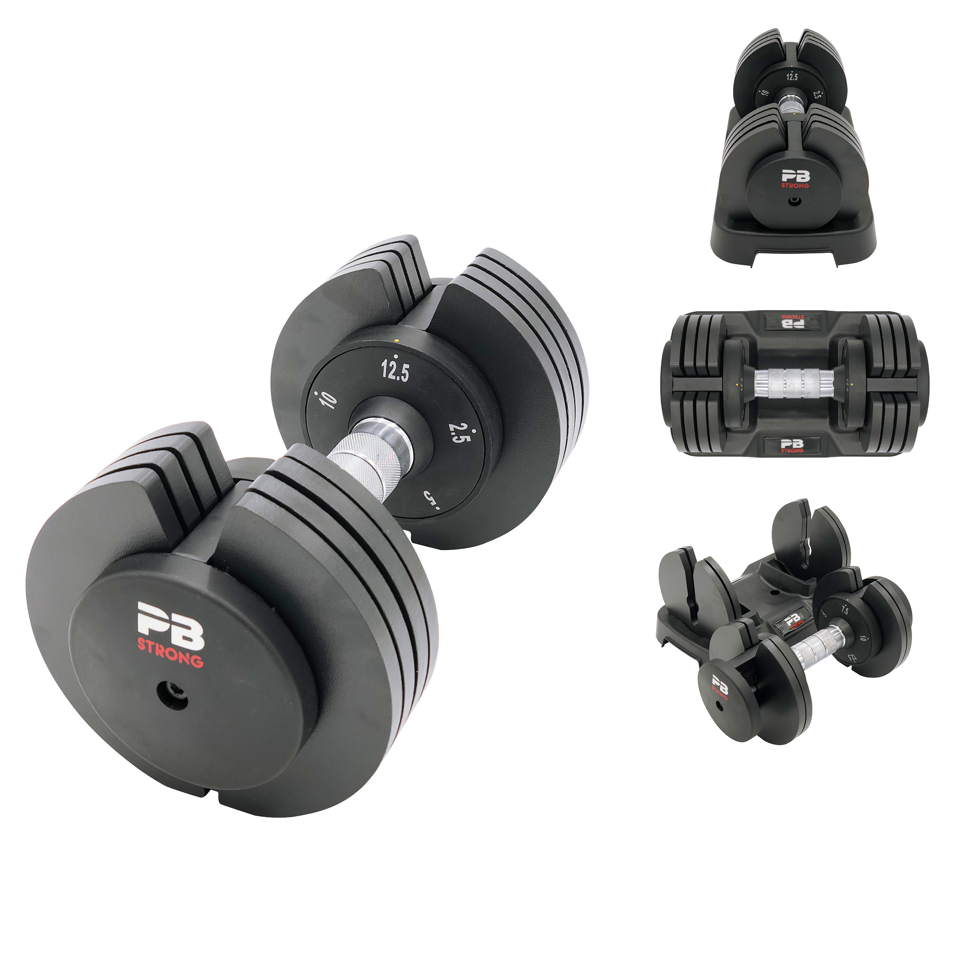 Haltères réglables PB Strong 12,5 kg (paire)