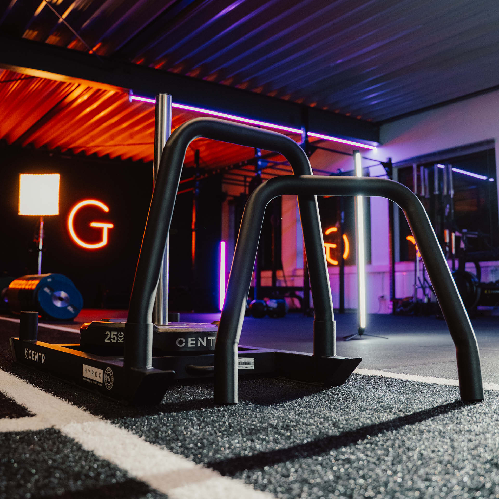 CENTR x HYROX Youngstars Power Sled : guidon courbé (accessoire)