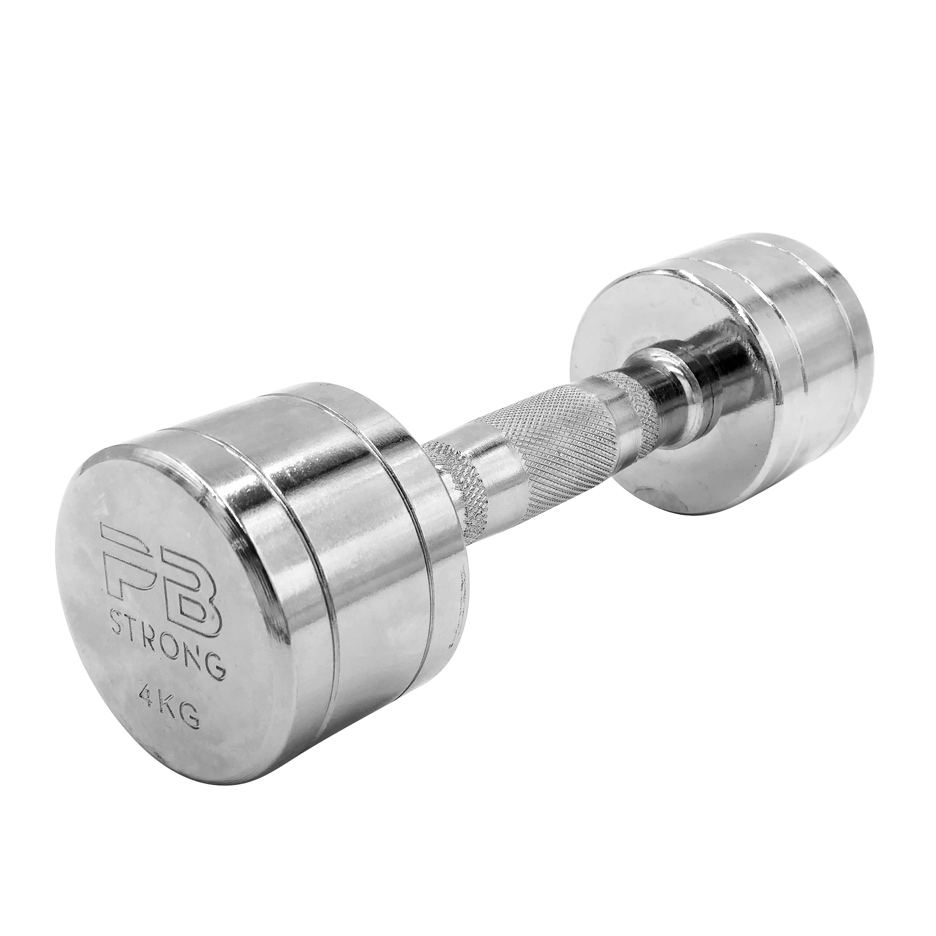 Haltère court PB Strong chromé 4 kg (pièce)