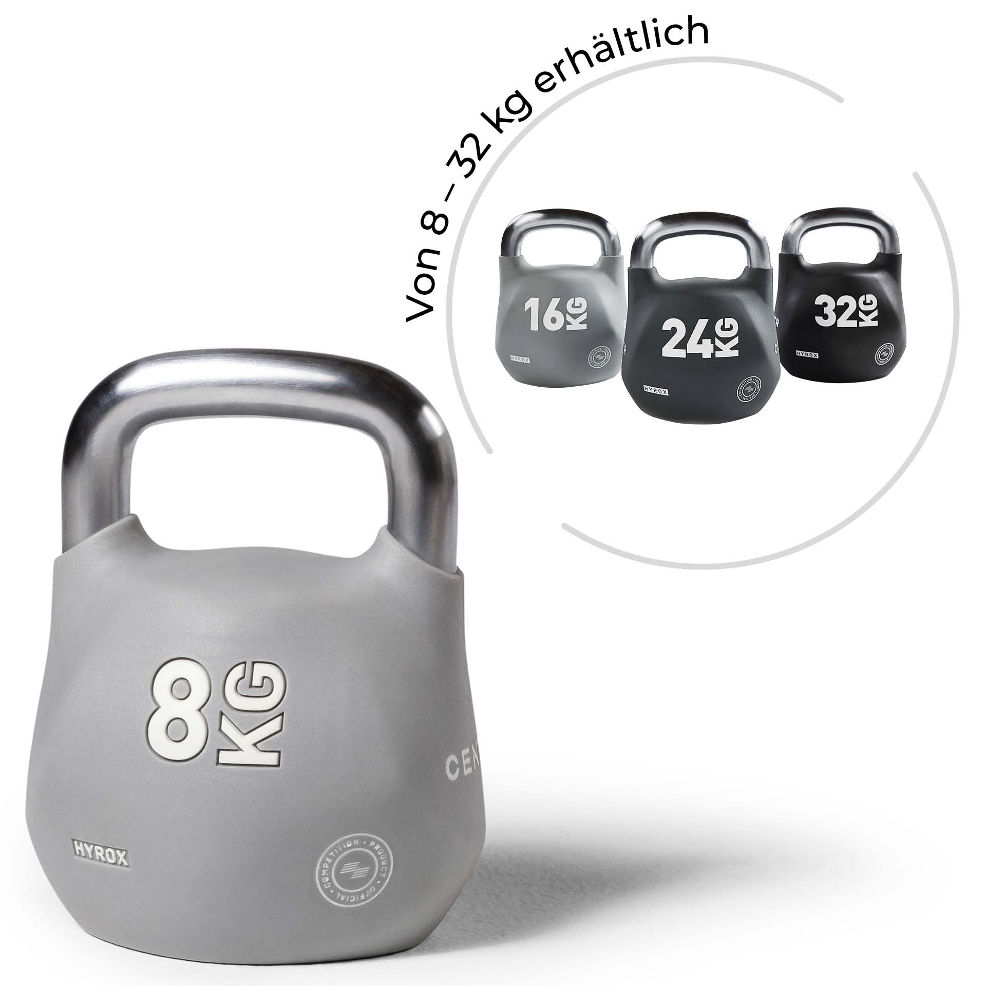 Kettlebell CENTR x HYROX Competition Octo 8 kg