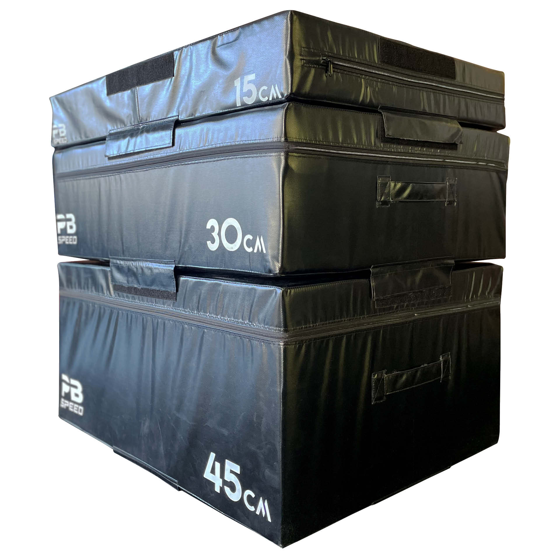 PB Speed Soft Plyo Box noir - 15, 30 et 45 cm (lot)