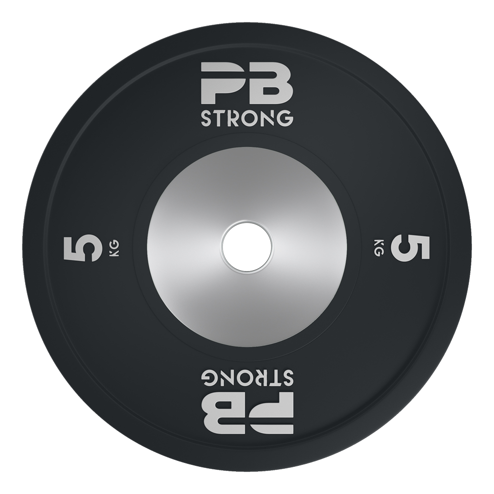 Disque d'haltère de compétition PB Strong (à l'unité) Noir 5 kg