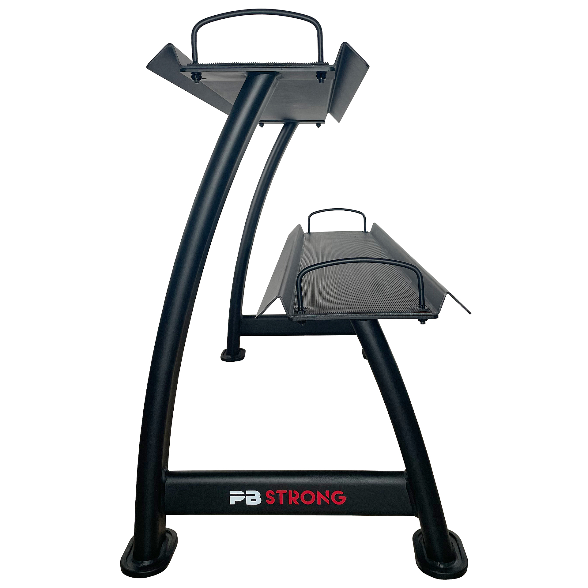 Support pour kettlebells PB Strong à 2 niveaux, noir