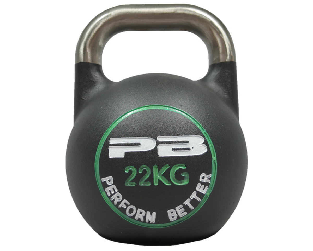 Kettlebells PB Competition - Noir/Vert clair 22 kg