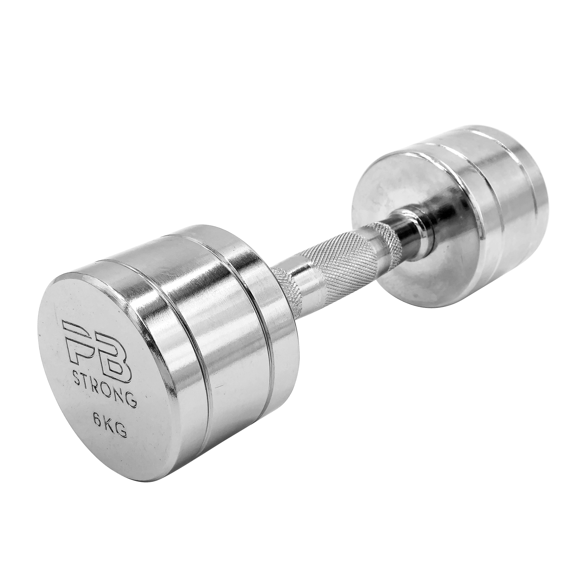 Haltère court PB Strong chromé 6 kg (pièce)