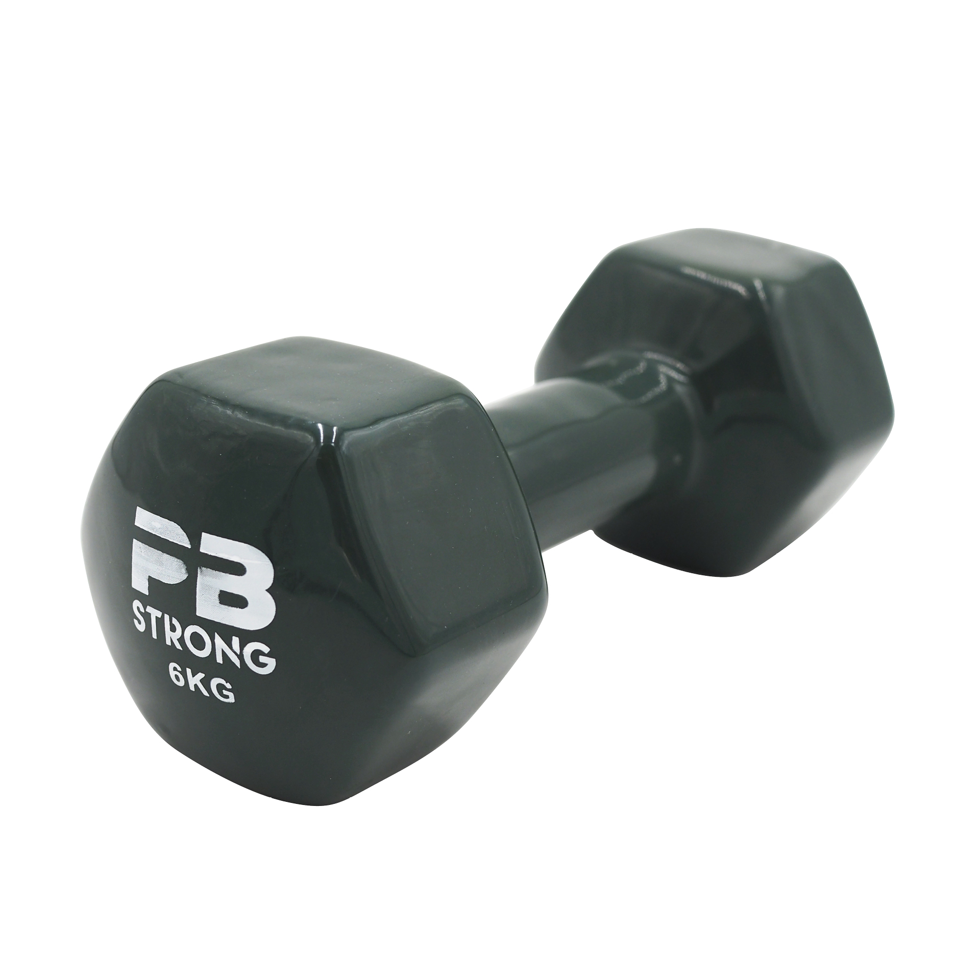 Haltère PB Strong en vinyle, vert (à l'unité) 6 kg