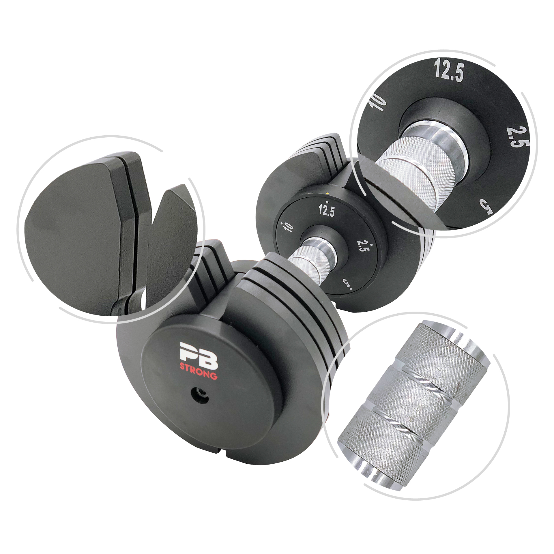 Haltère réglable PB Strong 12,5 kg (pièce)