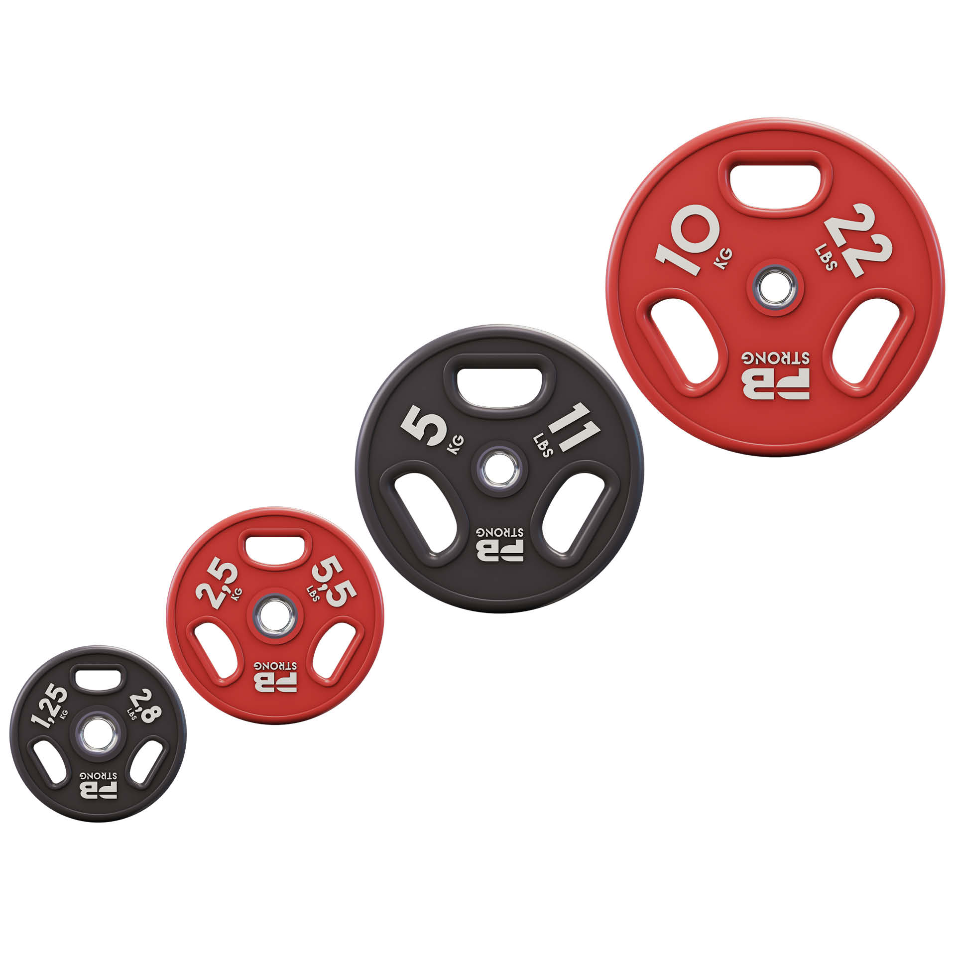 Disque d'haltère PB Strong en uréthane 1,25 kg 2,8 lb (pièce)