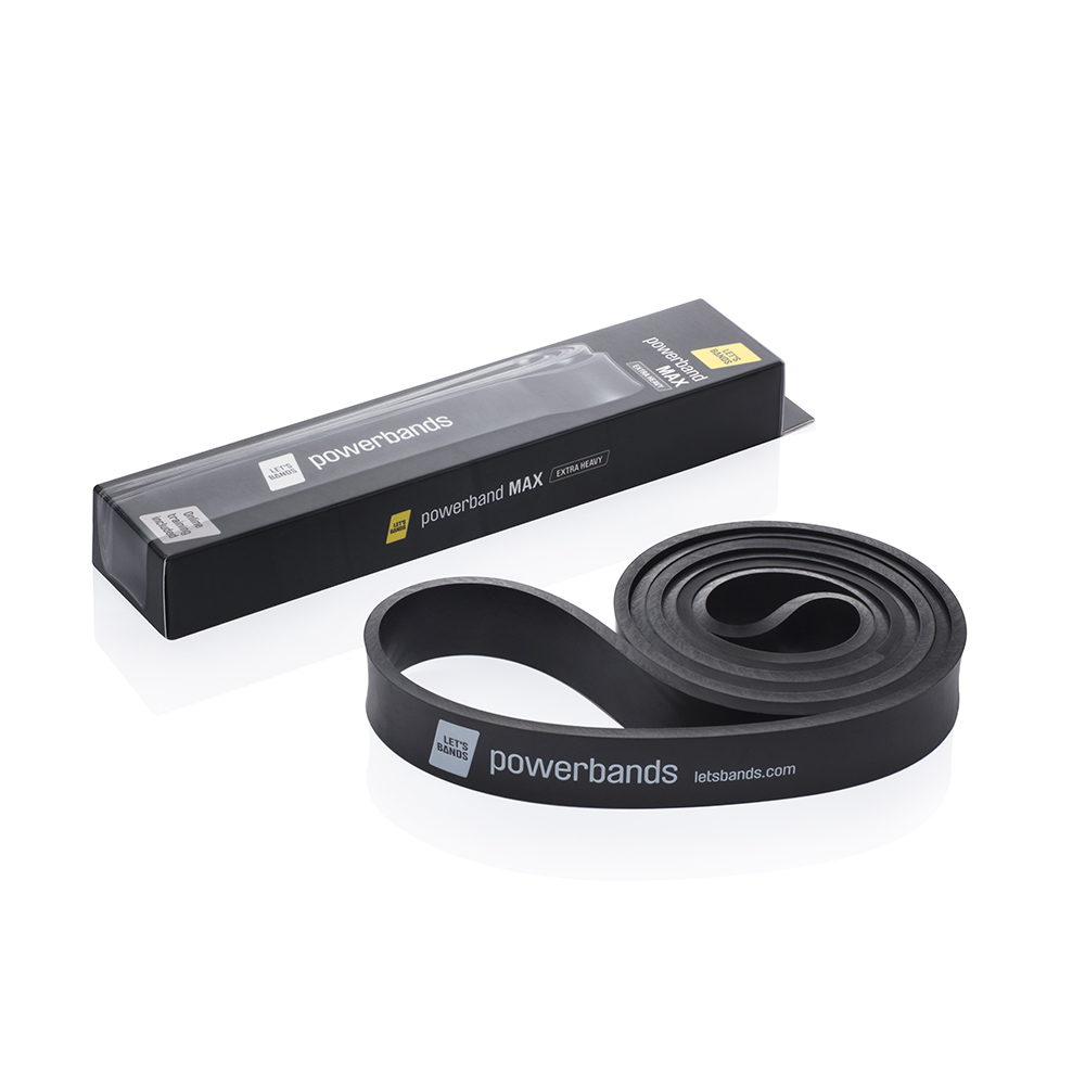 Bande élastique Let's Bands « powerband » Max Noir (extra forte)