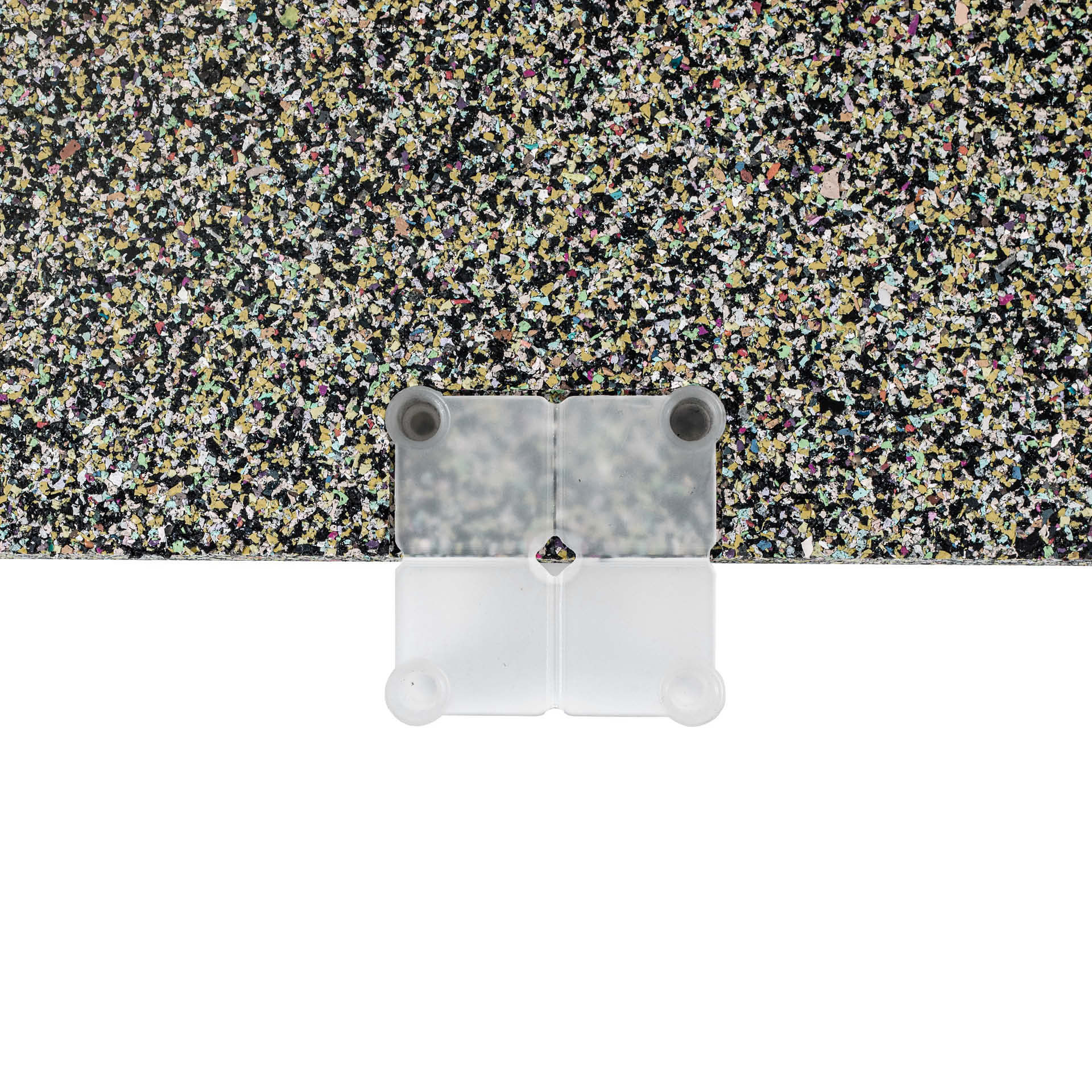 Tapis en caoutchouc R+T Connect 1 x 1 m / 20 mm (STONE / 70 % gris)