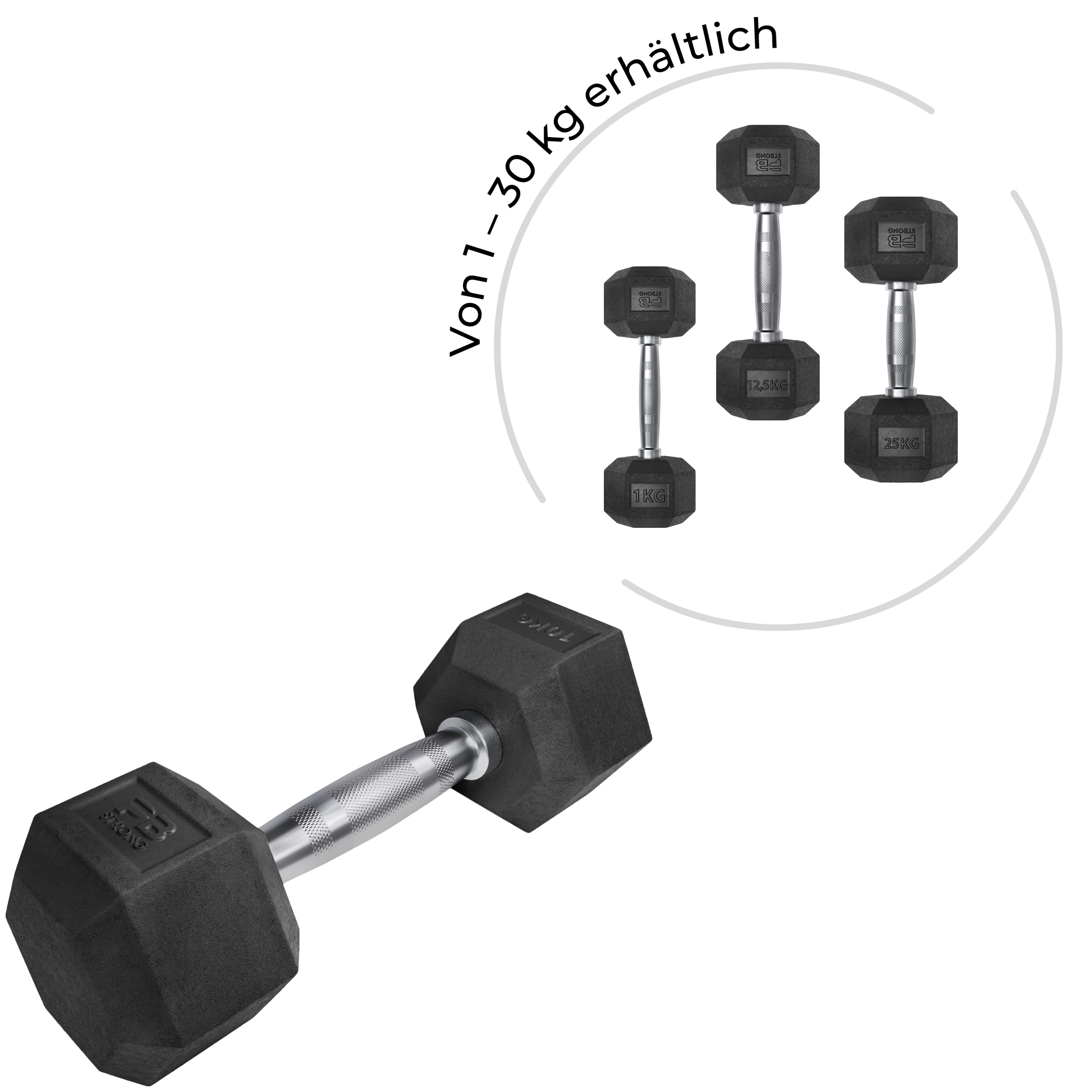 Haltère hexagonal PB Strong (pièce)