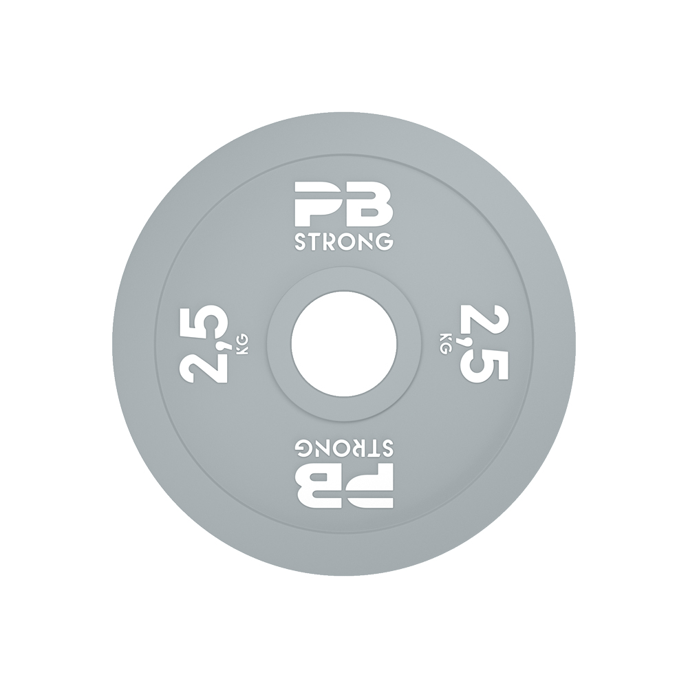 Disque d'haltère de compétition PB Strong (à l'unité) gris 2,5 kg