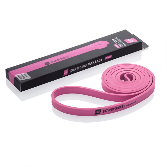 Bande élastique Let's Bands Powerband Max Lady Pink (moyenne)