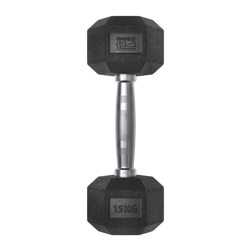 Haltère hexagonal PB Strong (pièce) 15 kg