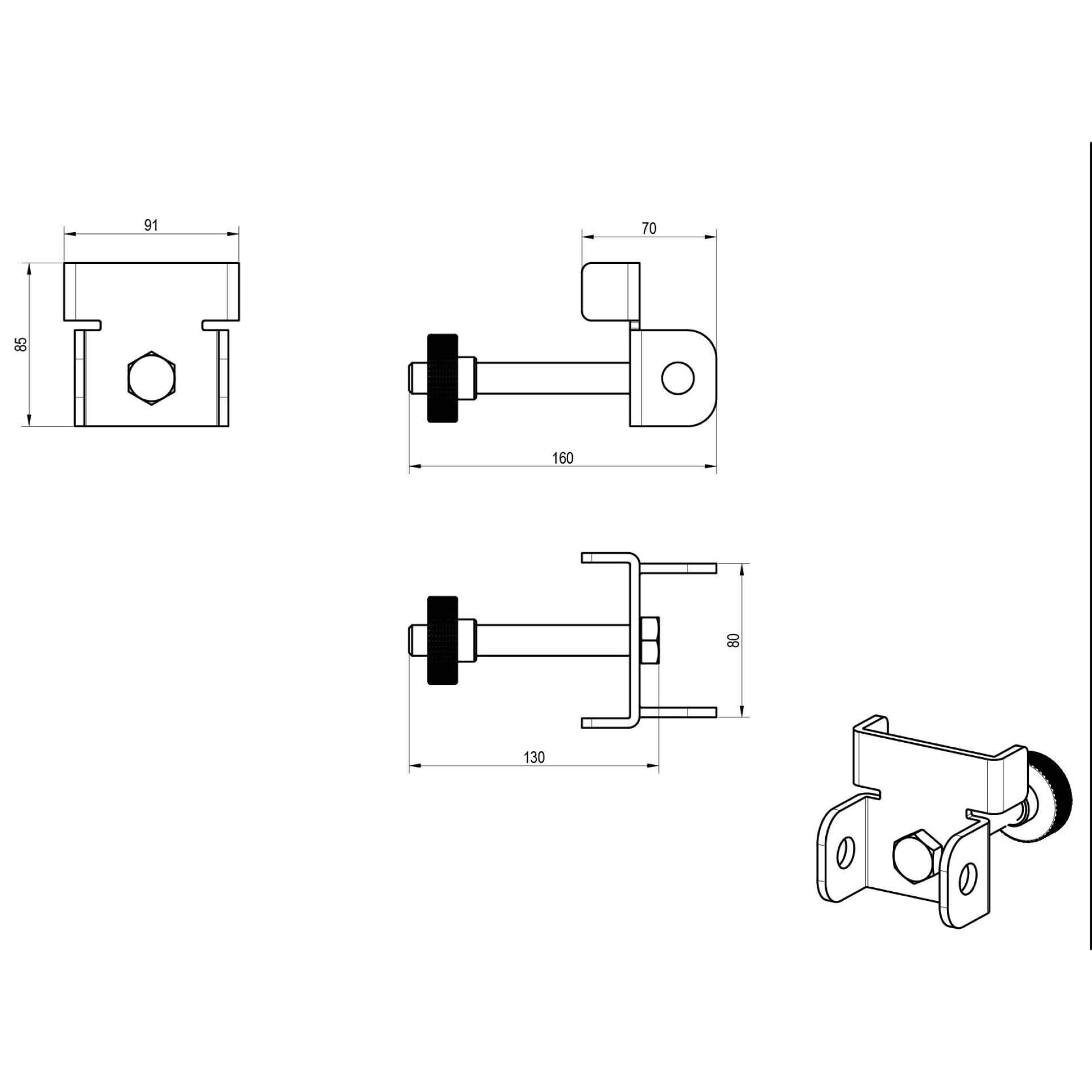 Lot de 4 adaptateurs avant PUSH n PULL