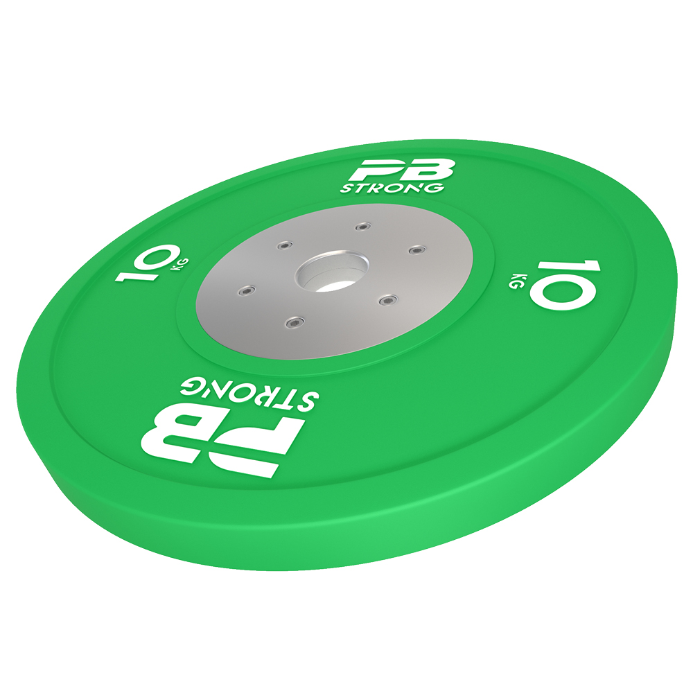 Disque d'haltère de compétition PB Strong (à l'unité) Vert 10 kg