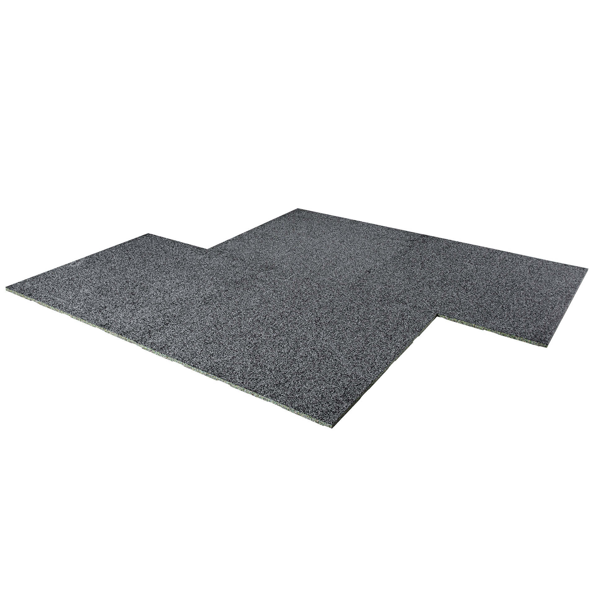 Tapis en caoutchouc R+T Connect 1 x 1 m / 20 mm (STONE / 70 % gris)