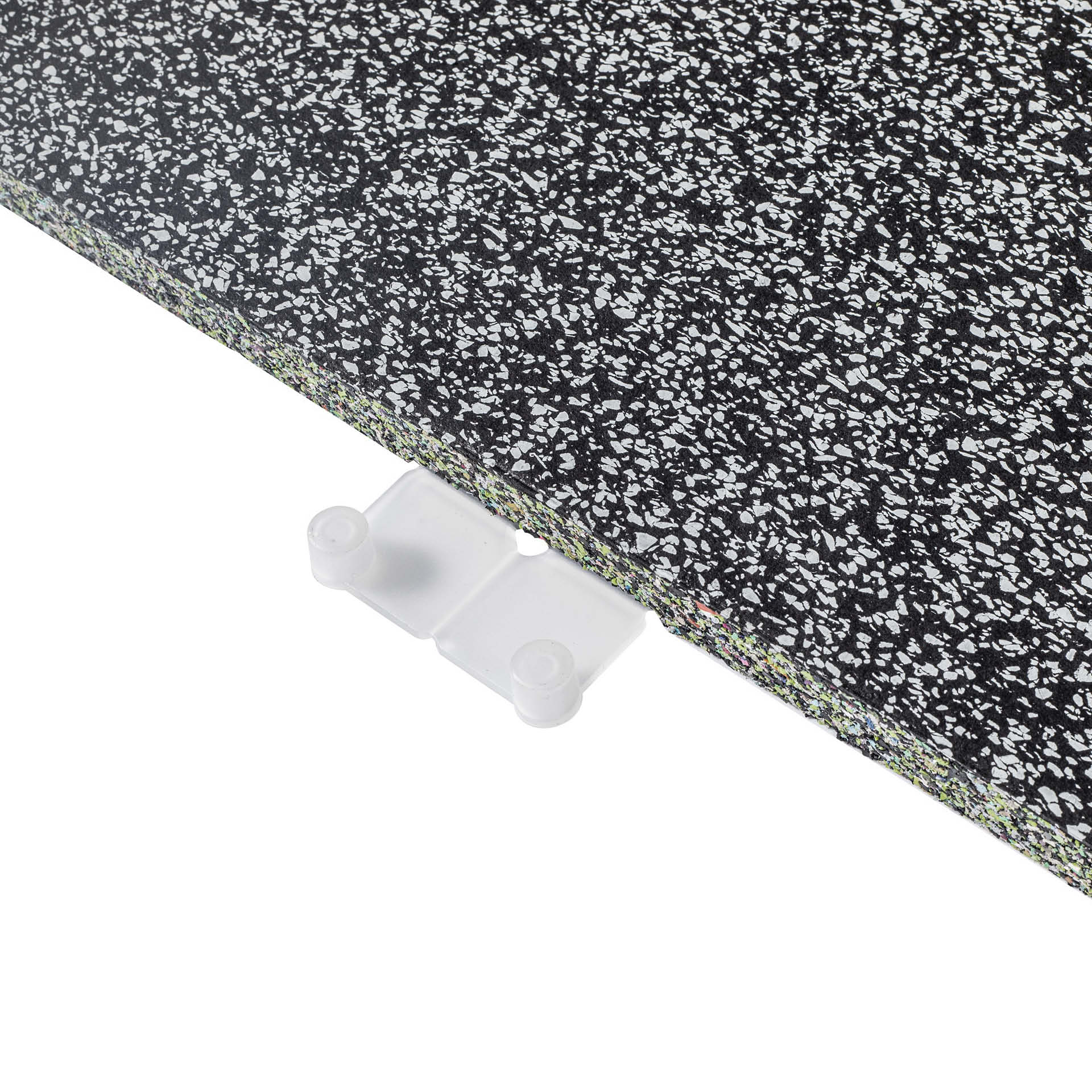 Tapis en caoutchouc R+T Connect 1 x 1 m / 20 mm (STONE / 70 % gris)