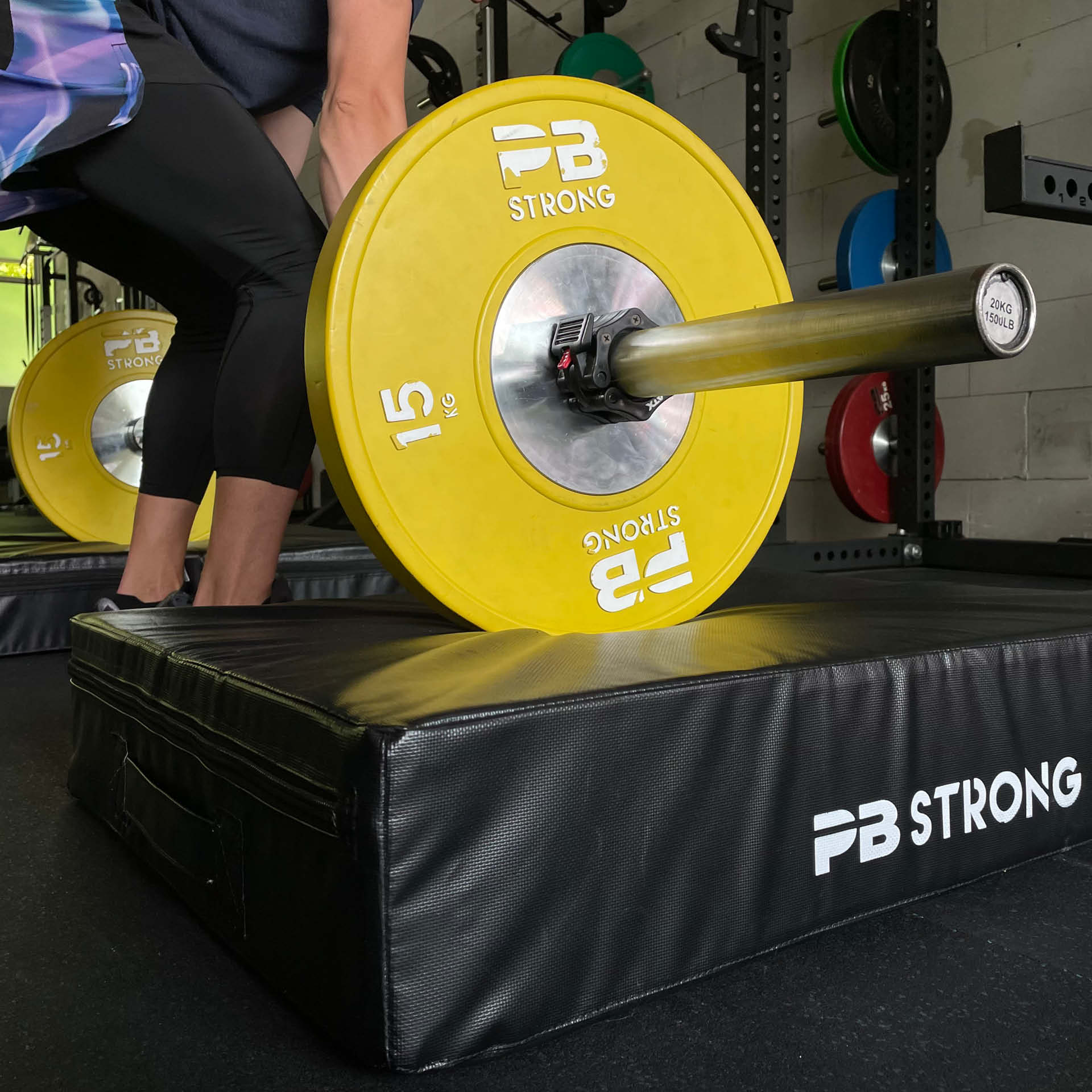 PB Strong Drop Pads : tapis de protection contre les chutes pour l'entraînement à la barre, lot de deux