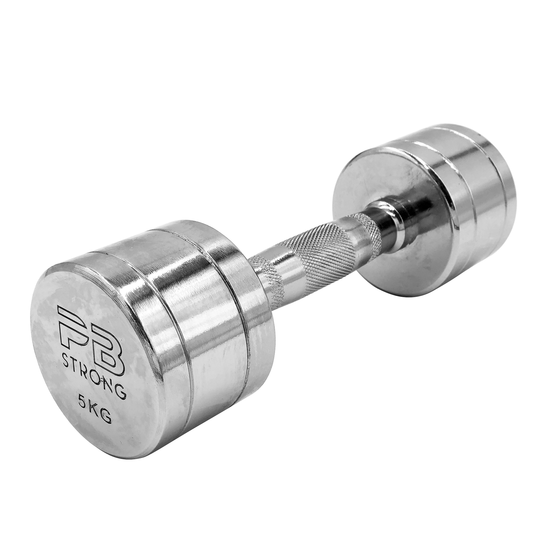 Haltère court PB Strong chromé 5 kg (pièce)