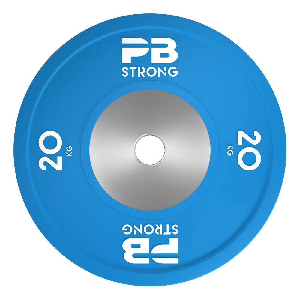 Disque d'haltère de compétition PB Strong (à l'unité) bleu 20 kg