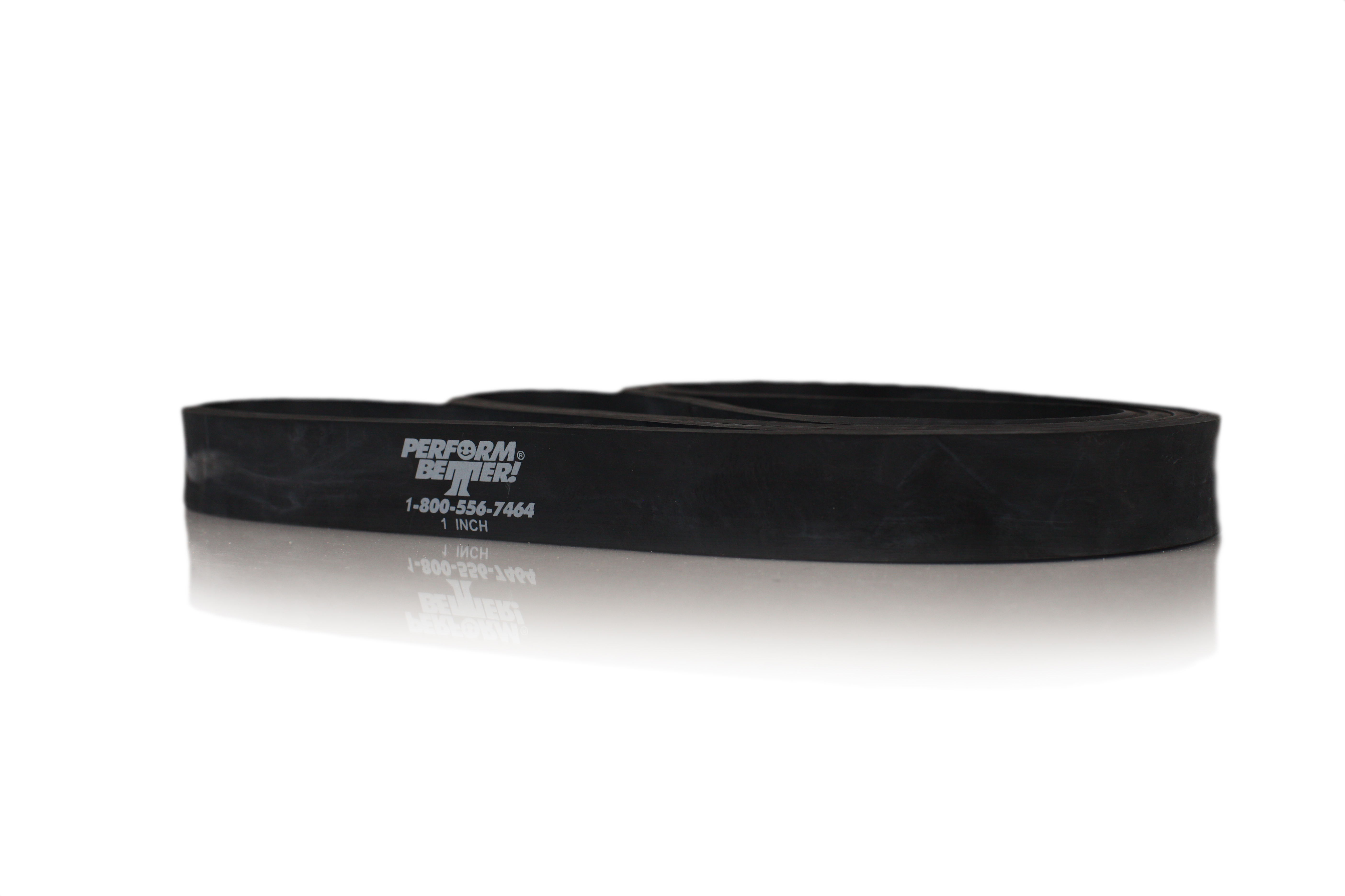 Superbands - 2,5 cm de large, 22 kg, noir (5 mm d'épaisseur)