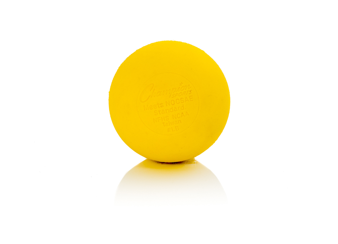 Balle de lacrosse - Standard - jaune